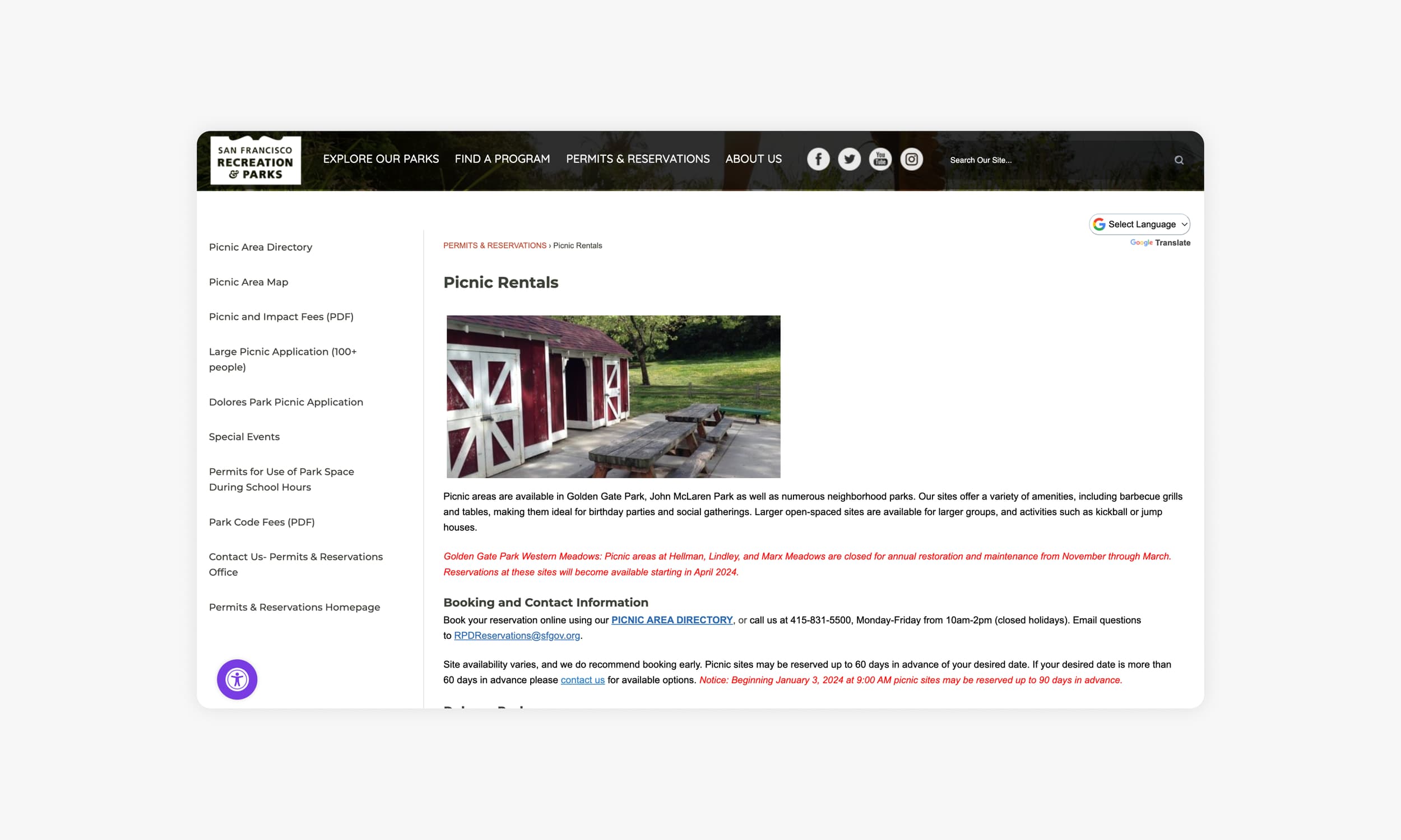 Website Design Interface